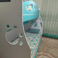 تخت خواب دوطبقه پسرانه|تخت و سرویس خواب|تهران, والفجر (افسریه)|دیوار