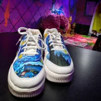 کفش نقاشی شده طرح شبهای پر ستاره