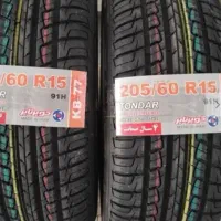 ۲ حلقه لاستیک کویر 	Tondar (R15) KB77 205/60R15