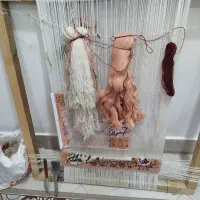 دار قالی با وسایل