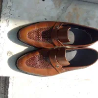 یک جفت کفش چرم تبریز تابستانه مجلسی