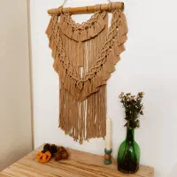 دیوارکوب مکرومه/تزیین دیوار/دکوری|تابلو، نقاشی، عکس|تهران, مینای شمالی (مخبر)|دیوار