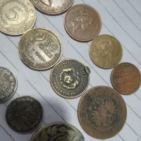 ۱۲ عدد سکه کهنه|کلکسیون سکه، تمبر، اسکناس|باقرشهر, |دیوار