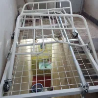 تخت بیمار خانگی تک شکن لگن خور باتشک