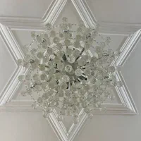 لوستر ده شاخه کریستال|لوستر و چراغ آویز|گنبد کاووس, |دیوار
