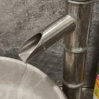 شیر روشویی پایه بلند کروم