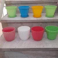 گلدان های رنگارنگ