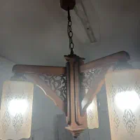 لوستر چوبی ۳شاخه
