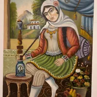 تابلو قاجاری استاد اشوری