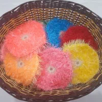 اسکاچ های رنگی رنگی بافتنی