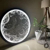 تابلو ماه برجسته نورانی|تابلو، نقاشی، عکس|بروجرد, |دیوار