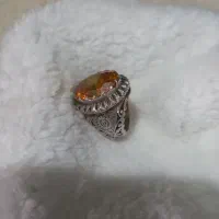 انگشتر نقره نگین سیترین|جواهرات|اسلام‌شهر, زرافشان|دیوار