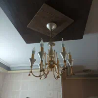 لوستر ۶شاخه طلایی رنگ ثابت