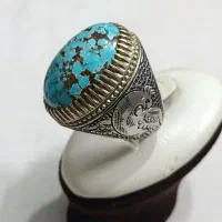 انگشتر فیروزه قلم پرنده