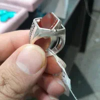 انگشتر نقره ترکیه ای نگین چرخشی ذوالفقار و عقیق|جواهرات|هشتگرد, |دیوار