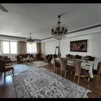 مبلمان استیل ورق طلا همراه میز غذا خوری ۸ نفره