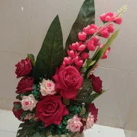 باسلام گل مصنوعی باگلدان درحدنو