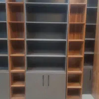 قفسه و کانتر کافه چوبی و ام دی اف|کتابخانه، شلف، قفسه‌های دیواری|پاکدشت, پاکدشت (مامازند)|دیوار