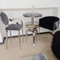 فروش میز بار زیبا ترکیبی از سنگ و استیل