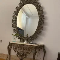 تلویزیون و کنسول و آیینه در حد نو|بوفه، ویترین، کنسول|کردکوی, |دیوار