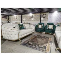 مبـل راحتی هشت نفره تمیزوسالم+قیمت ارزان دلاوران|مبلمان خانگی و میز عسلی|زارچ, |دیوار