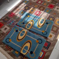 گلیم فرش به همراه دو عدد پادری|گلیم، جاجیم، گبه|کهریزک, |دیوار