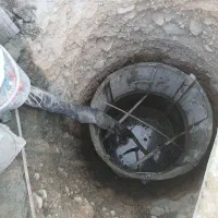 چاه کن ساختمانی وآب