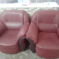 مبل ۵ نفره چرم|مبلمان خانگی و میز عسلی|قم, پردیسان|دیوار