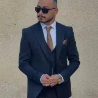 کت و شلوار دامادی جلیقه 2رو مشکی