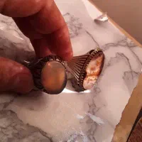انگشتر سنگ اصل رنگ ثابت خوش رکاب
