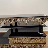 میز تلویزیون برنز اصل آنتیک قدیمی دوعدد کشودوطبقه|میز تلویزیون|تهران, قلمستان|دیوار