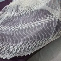 یک عدد پرده حریرطرح گیپور