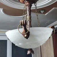 لوستر طرح چوب و رنگی