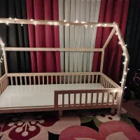 تخت خواب تمام چوب