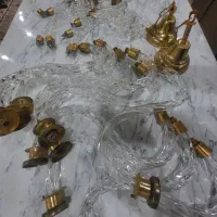 لوستر شاخه کریستال لوازم لوستر  24شاخه