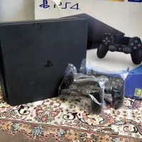 پلی استیشن۴ اسلیم ۵۰۰گیگ سونی۴ ps4 کپی خور دو دسته