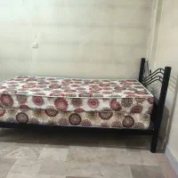 تخت خواب فلزی با  تشک|تخت و سرویس خواب|تهران, نارمک جنوبی|دیوار