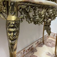 آینه و شمعدان و کنسول آینه و جای قرآن قدیمی برنز|بوفه، ویترین، کنسول|اسلامشهر, شهرک قائمیه|دیوار