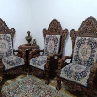 مبل قالی دستبافت بی نظیر و کمیاب|مبلمان خانگی و میز عسلی|کاشان, شهرک امیرالمومنین|دیوار