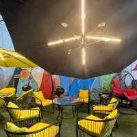 ست تاپ چتر میز صندلی رستورانی و باغ رستوران