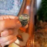 انگشتر عتیقه دور نجف نقره|کلکسیون اشیاء عتیقه|زرند, |دیوار