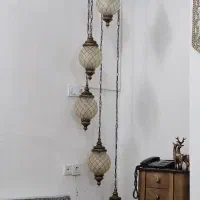 لوستر و آویز چوبی|لوستر و چراغ آویز|قرچک, زیبا شهر|دیوار