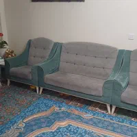 مبل راحتی بدون ایراد و زدگی خوش رنگ 7 نفره|مبلمان خانگی و میز عسلی|تهران, شمیران‌نو|دیوار