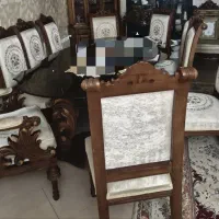 مبل سلطنتی همراه میز ناهار خوری