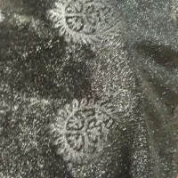 ۴ قواره پارچه ی مخمل سیاه زیبا و ضخیم