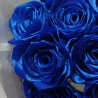 دسته گل روبانی آبی|گل مصنوعی|تهران, مشیریه|دیوار