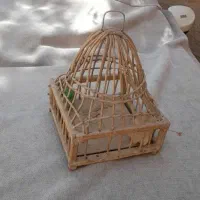 قفس چوبی دست ساز معاوضه با مرغ عشق و ...