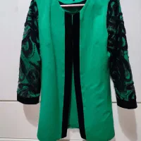 مانتو آستین گلدوزی شده