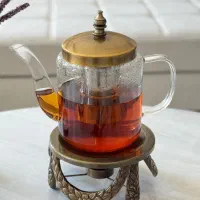 قوری وارمردار برنجی