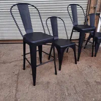 صندلی فلزی اپن کانتر پشت بلند و پشت کوتاه تولیکس|صندلی و نیمکت|ری, بازار آهن|دیوار